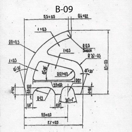 Силиконовый профиль B-09
