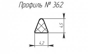 Силиконовый профиль H-362