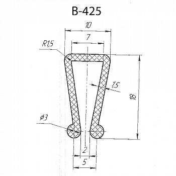 Силиконовый профиль B-425
