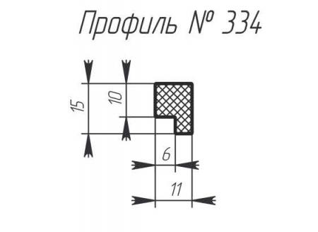 Силиконовый профиль H-334