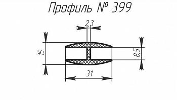 Силиконовый профиль H-399