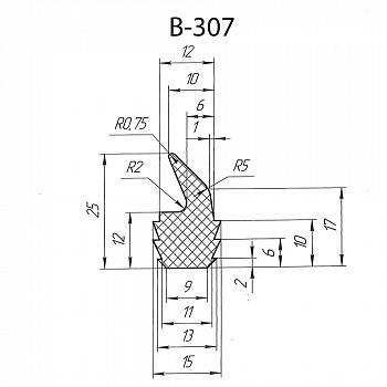 Силиконовый профиль B-307