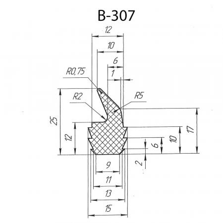 Силиконовый профиль B-307
