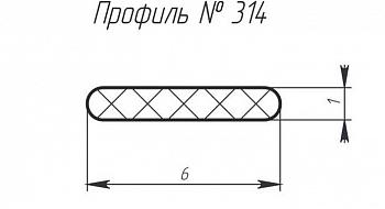 Силиконовый профиль H-314
