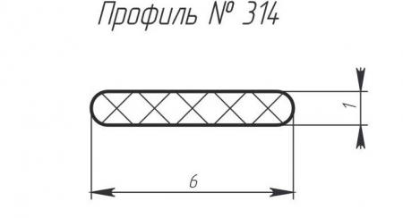 Силиконовый профиль H-314