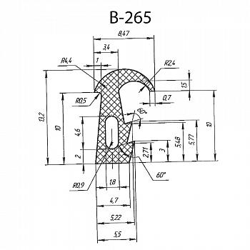 Силиконовый профиль B-265