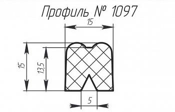 Силиконовый профиль H-1097