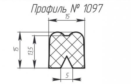 Силиконовый профиль H-1097