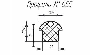 Силиконовый профиль H-655