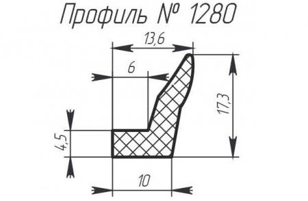 Силиконовый профиль H-1280