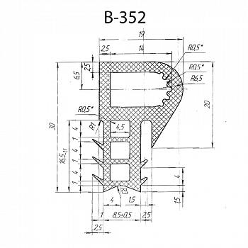 Силиконовый профиль B-352