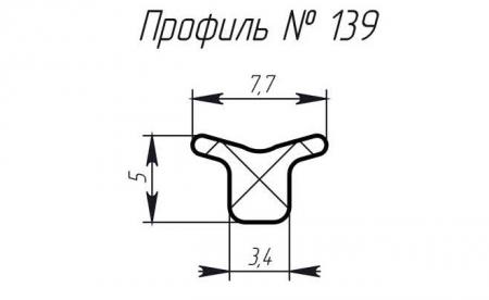 Силиконовый профиль H-139