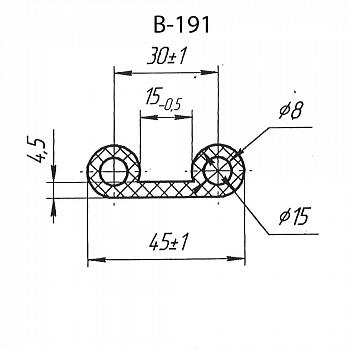 Силиконовый профиль B-191