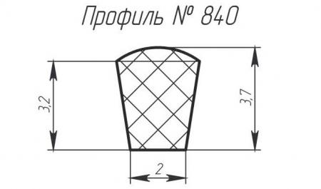 Силиконовый профиль H-840