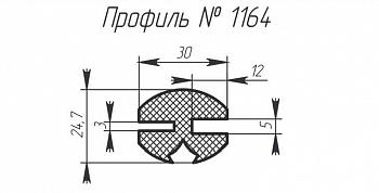 Силиконовый профиль H-1164