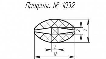 Силиконовый профиль H-1032