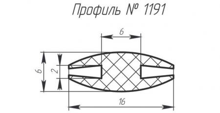 Силиконовый профиль H-1191