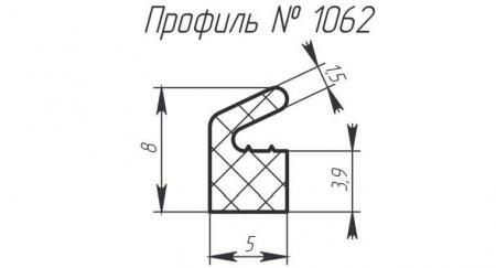 Силиконовый профиль H-1062