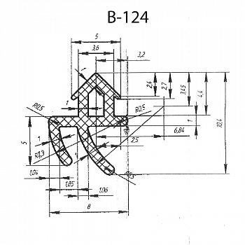 Силиконовый профиль B-124