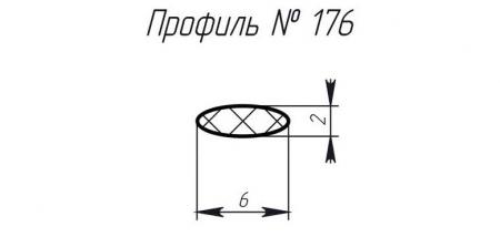 Силиконовый профиль H-176