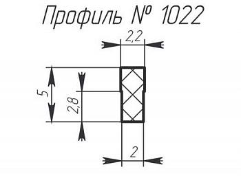 Силиконовый профиль H-1022
