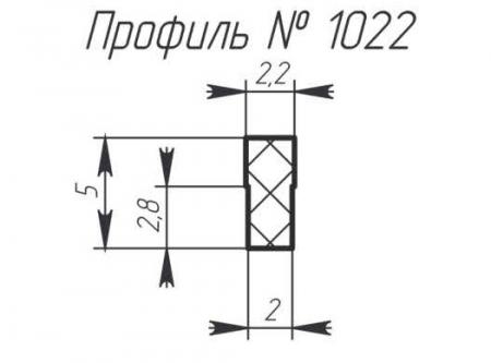 Силиконовый профиль H-1022