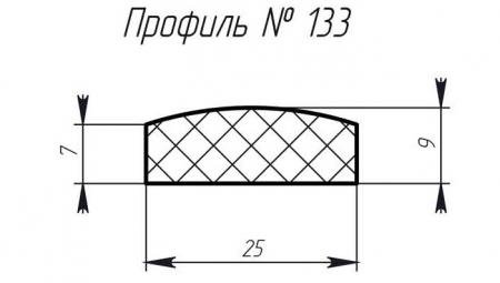 Силиконовый профиль H-133