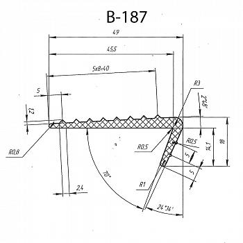 Силиконовый профиль B-187