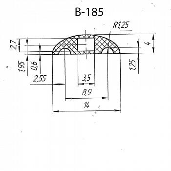 Силиконовый профиль B-185