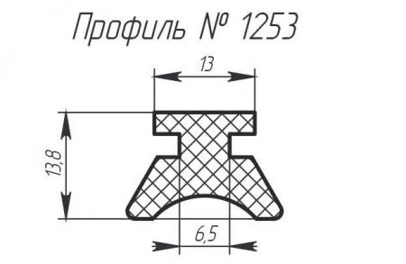 Силиконовый профиль H-1253
