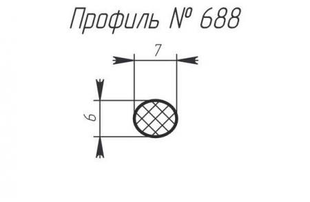 Силиконовый профиль H-688