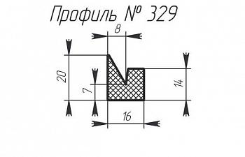 Силиконовый профиль H-329