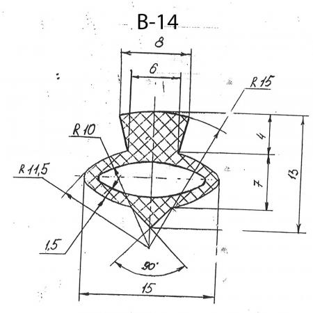 Силиконовый профиль B-14