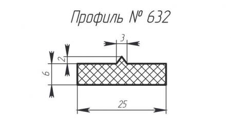 Силиконовый профиль H-632