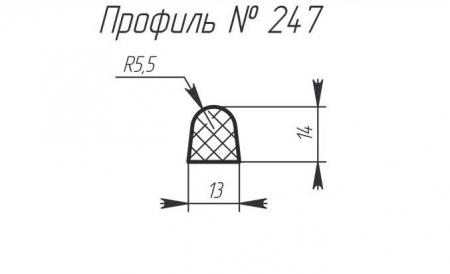 Силиконовый профиль H-247