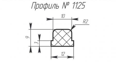 Силиконовый профиль H-1125