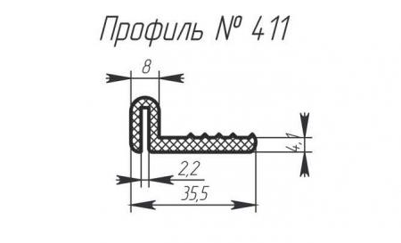 Силиконовый профиль H-411
