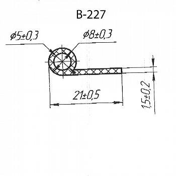 Силиконовый профиль B-227