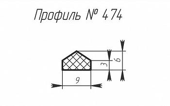 Силиконовый профиль H-474