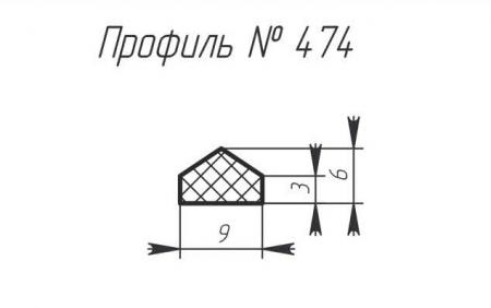 Силиконовый профиль H-474