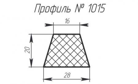 Силиконовый профиль H-1015