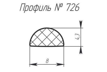 Силиконовый профиль H-726