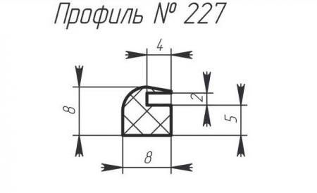 Силиконовый профиль H-227