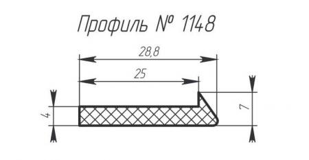Силиконовый профиль H-1148